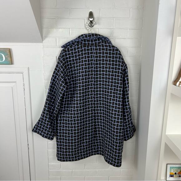 Worth Reversible 100% Wool Plaid Coat Size S - Picture 9 of 9